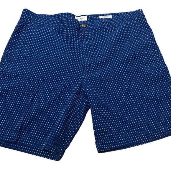 Goodfellow & Co Blue Flat Front Shorts Summer Essential Linden Short Size 40 - Picture 2 of 10